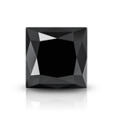 Loose Moissanite Black Clean Princess Cut 8.00 MM