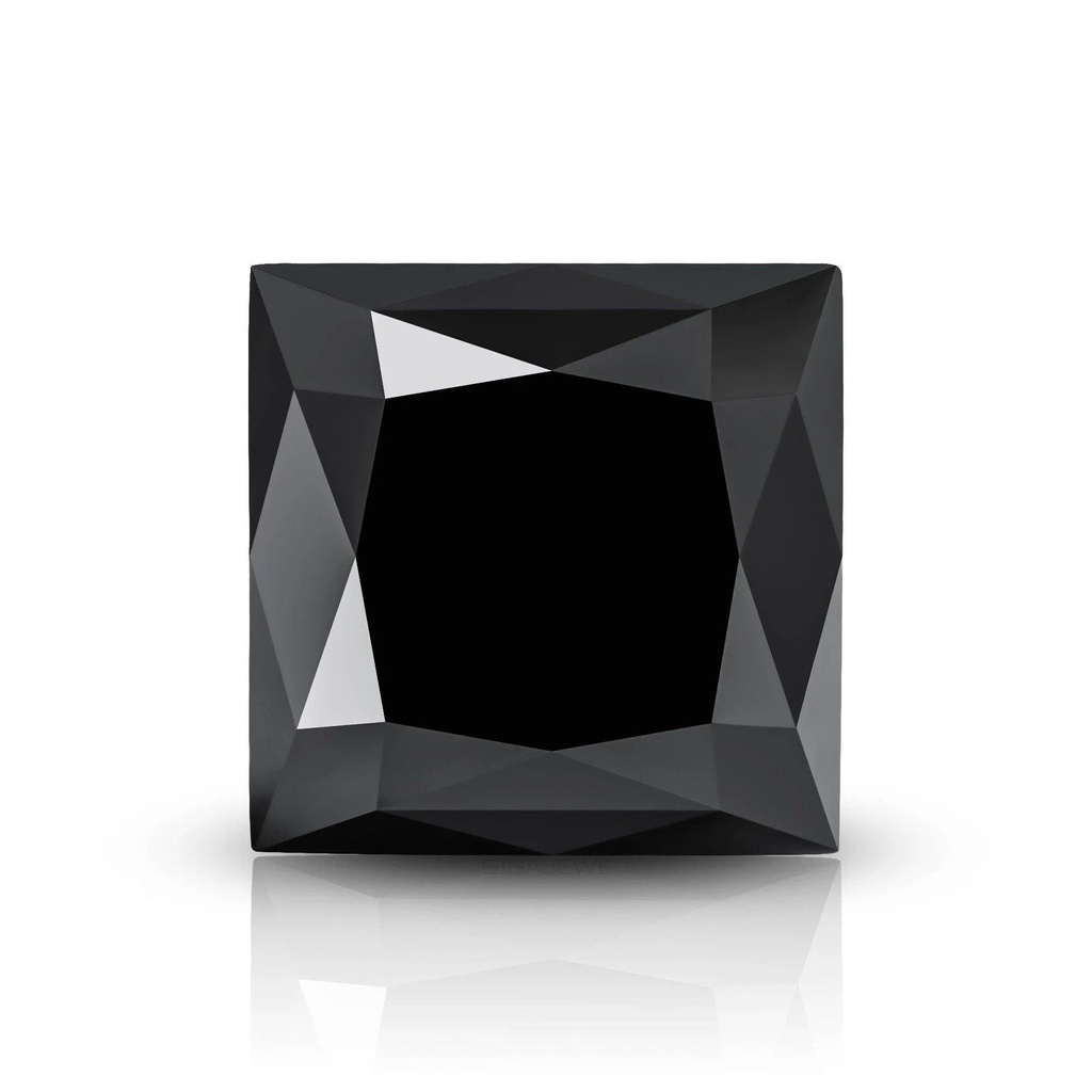 Loose Moissanite Black Clean Princess Cut 9.00 MM