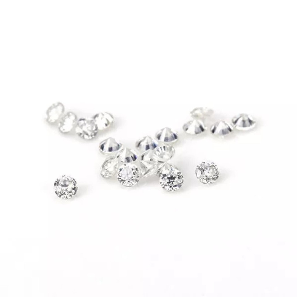 Loose Moissanite White Clean Round Cut 0.90 MM