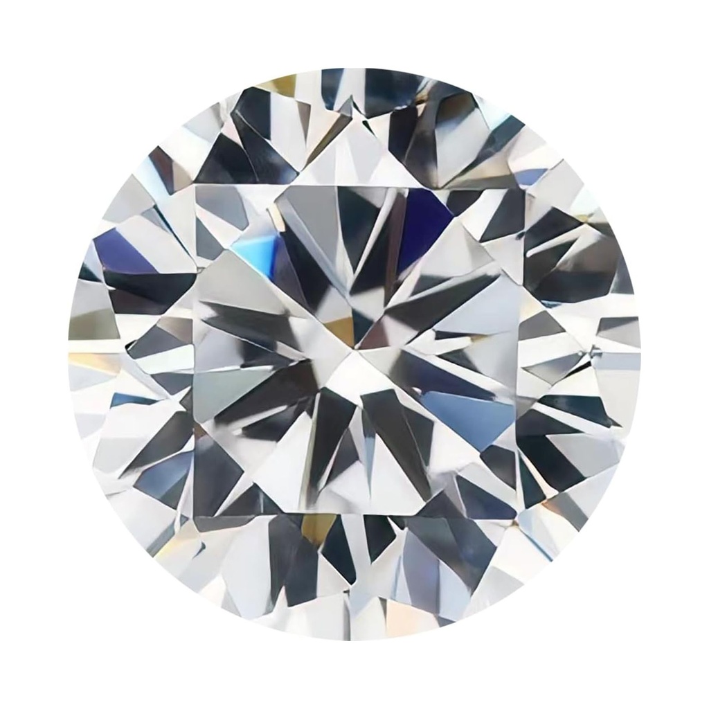 Loose Moissanite White Clean Round Cut 10.50 MM