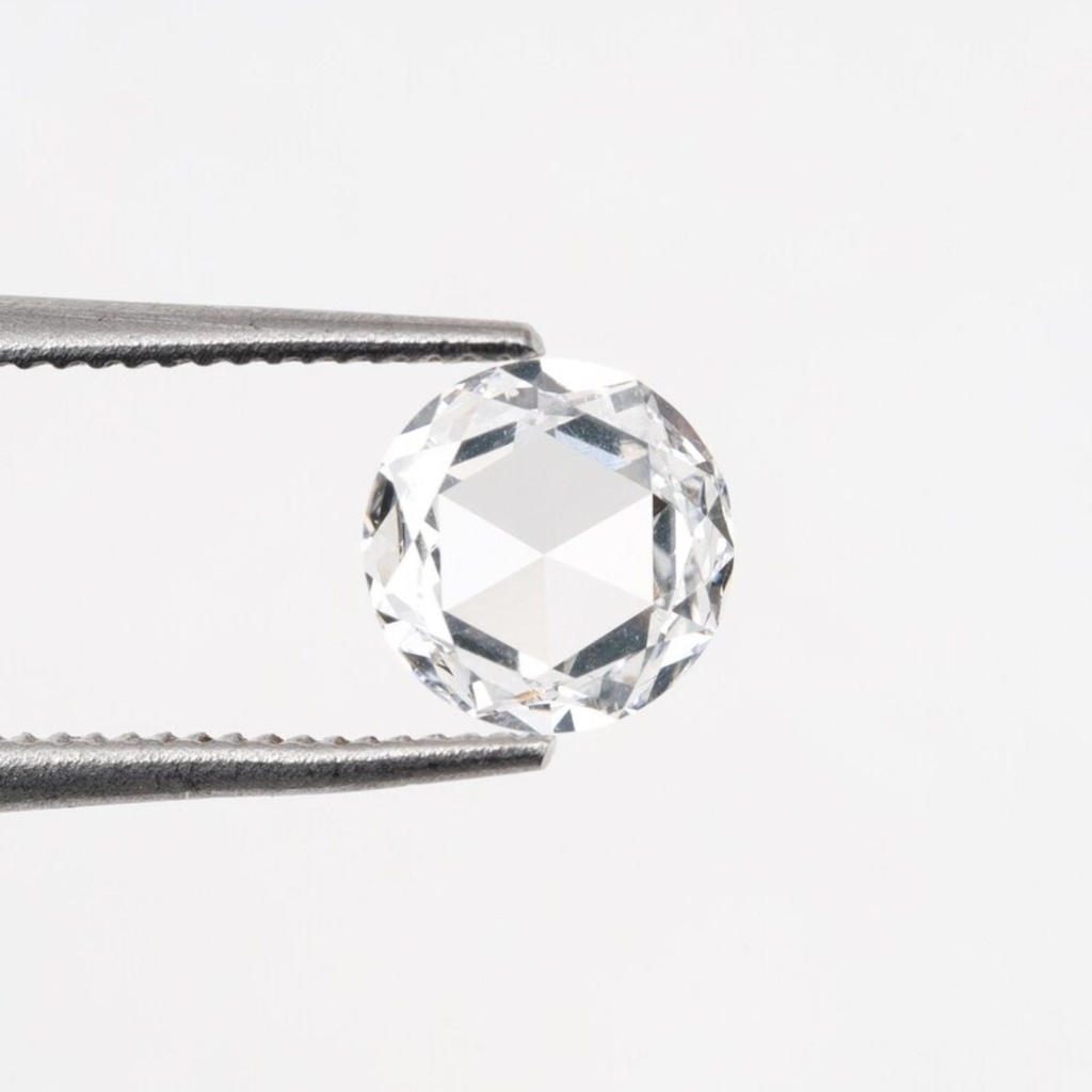 Loose Moissanite White Clean Rose Cut Round 4.00 MM
