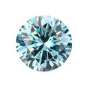 Loose Moissanite Blue Clean Round Cut 10.00 MM