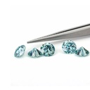 Loose Moissanite Blue Clean Round Cut 3.75 MM
