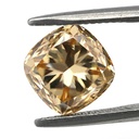 Loose Moissanite Brown Clean Cushion Cut 11.00 MM
