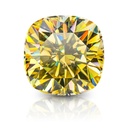Loose Moissanite Canary Yellow Clean Cushion Cut 7.00 MM