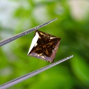 Loose Moissanite Deep Brown Clean Princess Cut 7.00 MM