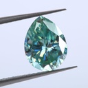 Loose Moissanite Fancy Blue Clean Pear Cut 5.00 x 3.00 MM