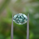 Loose Moissanite Green Clean Oval Cut 9.00 x 7.00 MM