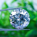 Loose Moissanite Ice Blue Clean Round Cut 14.75 MM - 1
