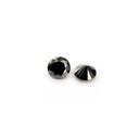 Loose Moissanite Jet Black Clean Round Cut 4.75 MM