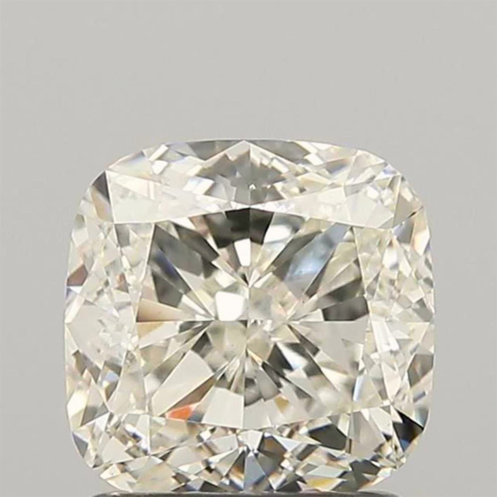 Loose Moissanite Off White Clean Cushion Cut 6.50 MM
