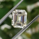 Loose Moissanite Off White Clean Emerald Cut 14.00 x 10.00 MM