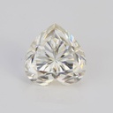 Loose Moissanite Off White Clean Heart Cut 10.00 MM