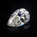 Loose Moissanite Off White Clean Pear Cut 5.45 x 3.55 MM