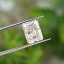 Loose Moissanite Off White Clean Radiant Cut 8.25 x 6.25 MM