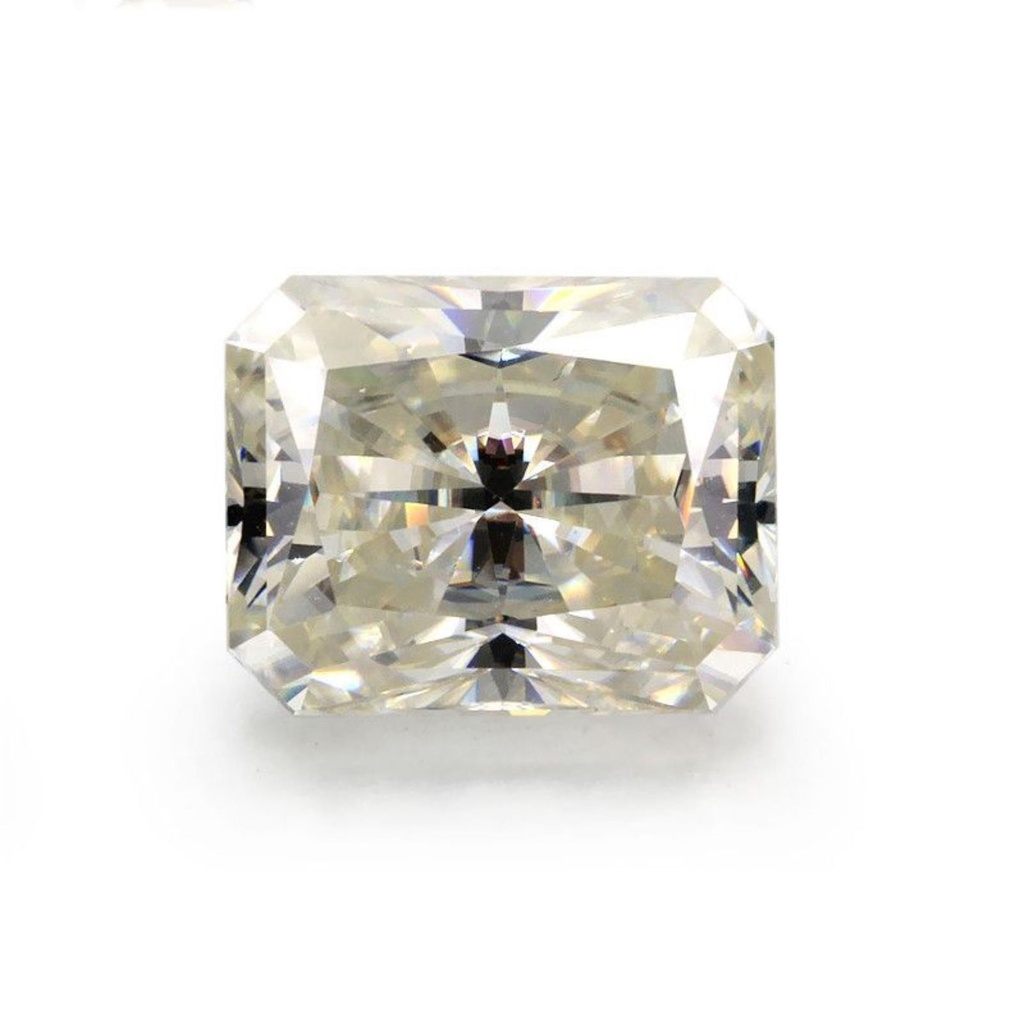 Loose Moissanite Off White Clean Radiant Cut 9.00 x 7.00 MM