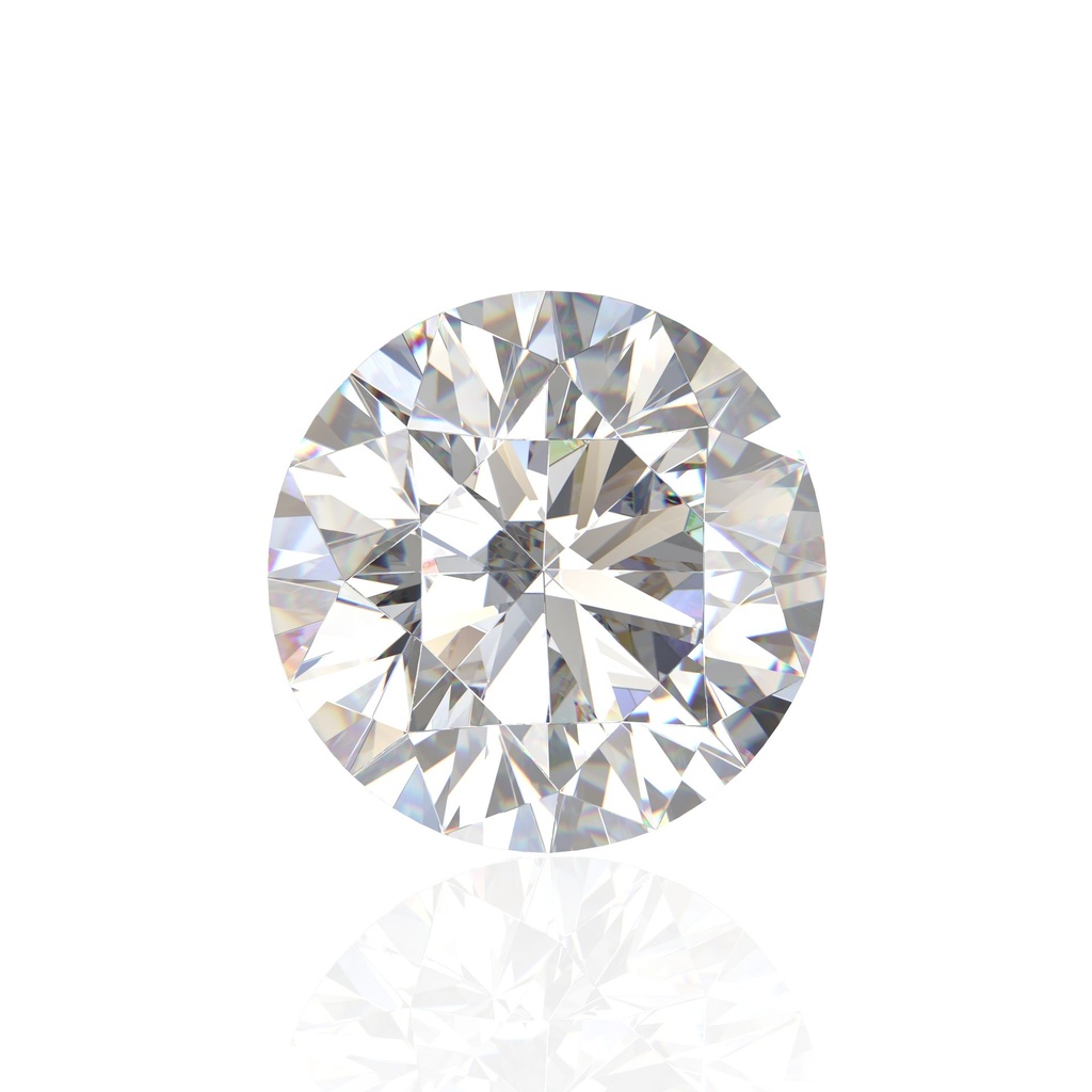 Loose Moissanite Off White Clean Round Cut 12.25 MM