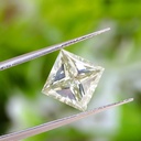 Loose Moissanite Off White Yellow Clean Princess Cut 5.00 MM