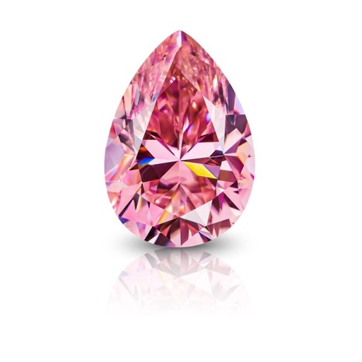 Loose Moissanite Pink Clean Pear Cut 10.00 x 7.00 MM