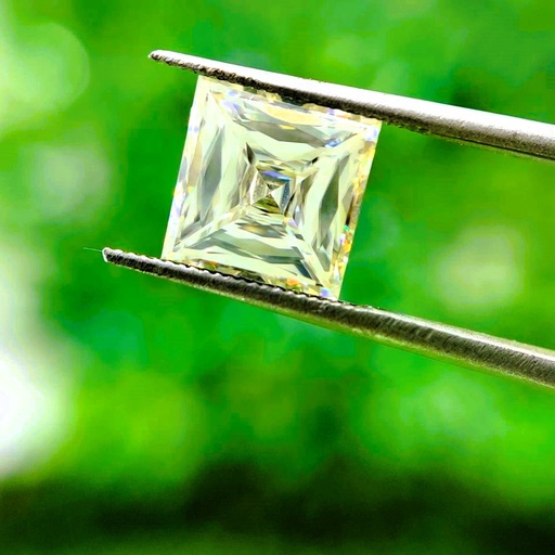 Loose Moissanite Yellow Clean Princess Cut 7.50 MM