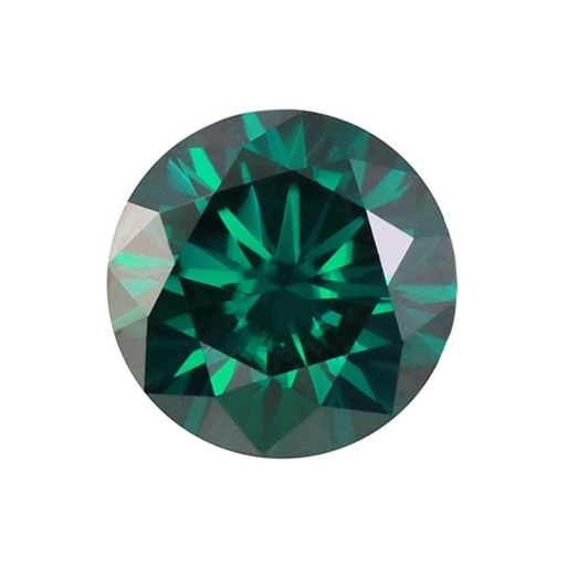 [MORDVGR19.5] Loose Moissanite Emerald Vivid Green Clean Round Cut 9.50 MM