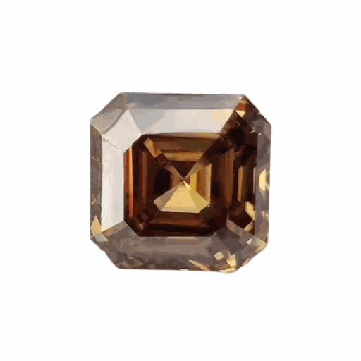 Loose Moissanite Brown Clean Asscher Cut 7.00 MM