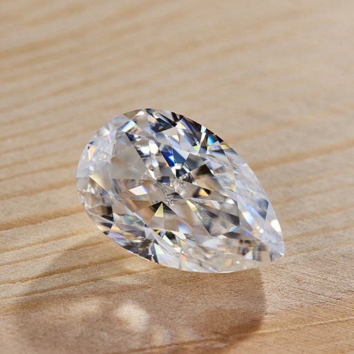 Loose Moissanite White Clean Pear Cut 14.00 x 10.00 MM