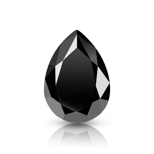 Loose Moissanite Jet Black Clean Pear Cut 7.00 x 5.00 MM