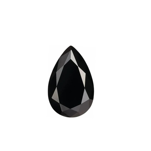 Loose Moissanite Black Clean Pear Cut 8.00 x 6.00 MM