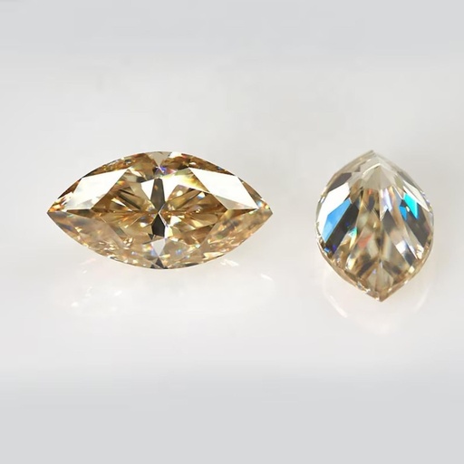 Loose Moissanite Brown Clean Marquise Cut 12.00 x 6.00 MM