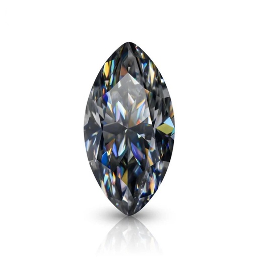 Loose Moissanite Grey Clean Marquise Cut 10.00 x 5.00 MM