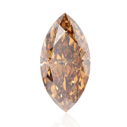 Loose Moissanite Champagne Vivid Brown Clean Marquise Cut 20.00 x 10.00 MM