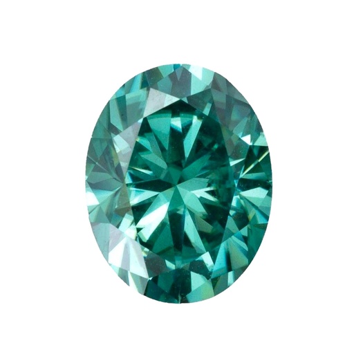 Loose Moissanite Emerald Vivid Green Clean Oval Cut 8.00 x 6.00 MM