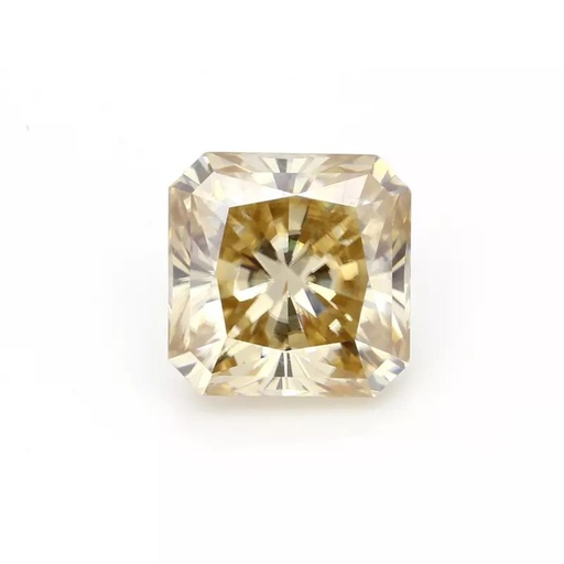 Loose Moissanite Brown Clean Square Radiant Cut 11.00 MM