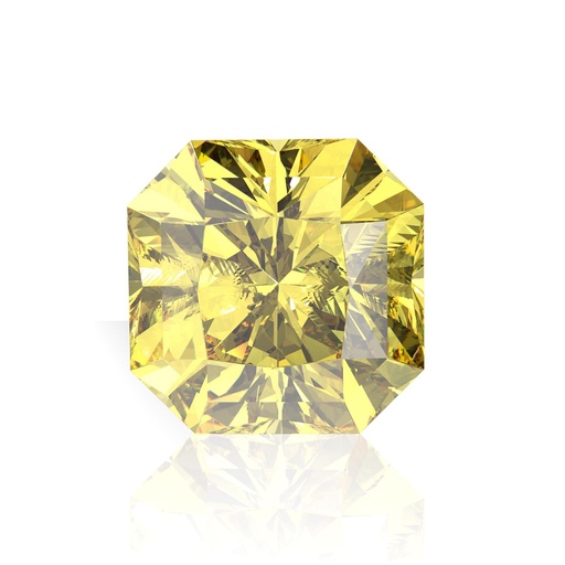 Loose Moissanite Canary Vivid Yellow Clean Square Radiant Cut 6.00 MM
