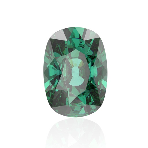 Loose Moissanite Emerald Vivid Green Clean Elongated Cushion Cut 11.00 x 9.00 MM