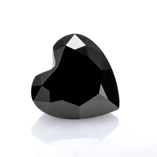 Loose Moissanite Black Clean Heart Cut 7.00 MM