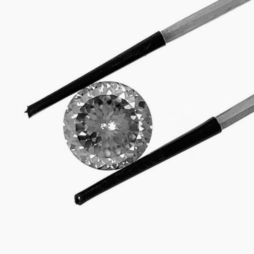 Loose Moissanite Grey Clean Portuguese Cut 6.50 MM