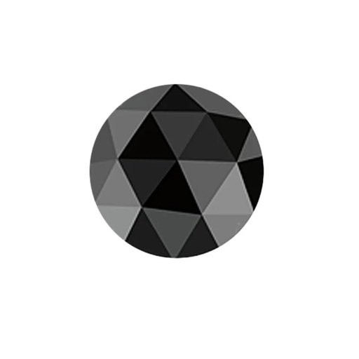 Loose Moissanite Black Clean Rose Cut Round 13.00 MM