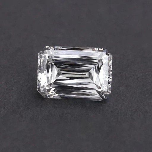 Loose Moissanite White Clean Criss Cut Emerald 7.00 x 5.00 MM