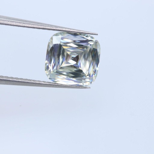 Loose Moissanite White Clean Criss Cut Cushion 15.00 MM