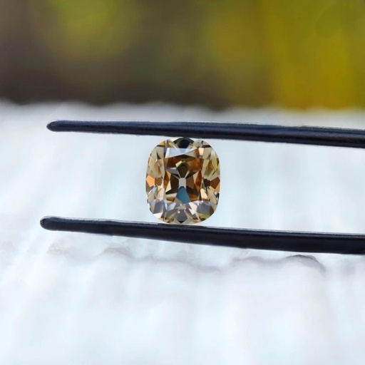 Loose Moissanite Champagne Vivid Brown Clean Old Mine Elongated Cut 13.00 x 11.00 MM