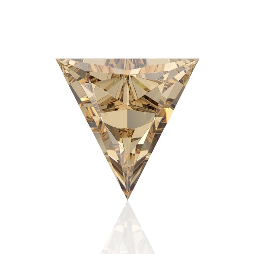 Loose Moissanite Brown Clean Triangle Cut 6.00 MM