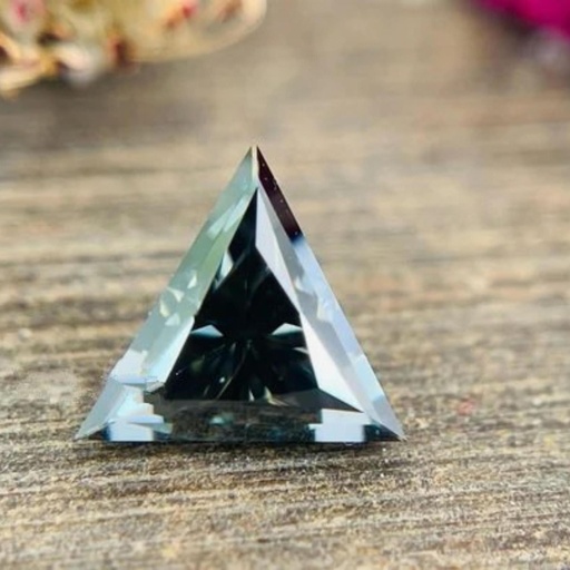 Loose Moissanite Grey Clean Triangle Cut 5.50 MM