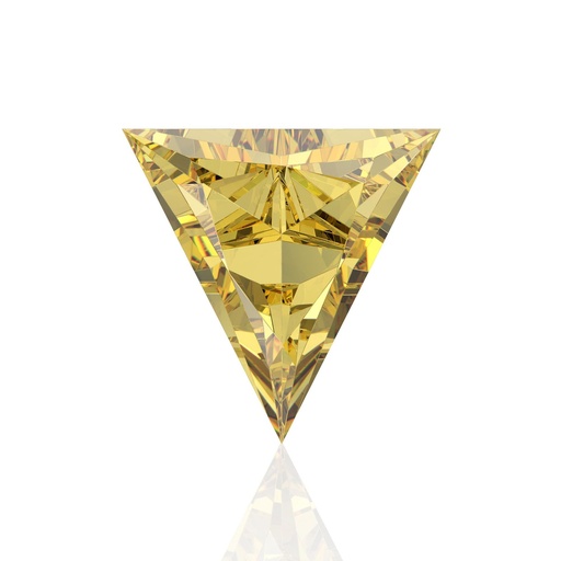 Loose Moissanite Canary Vivid Yellow Clean Triangle Cut 9.00 MM