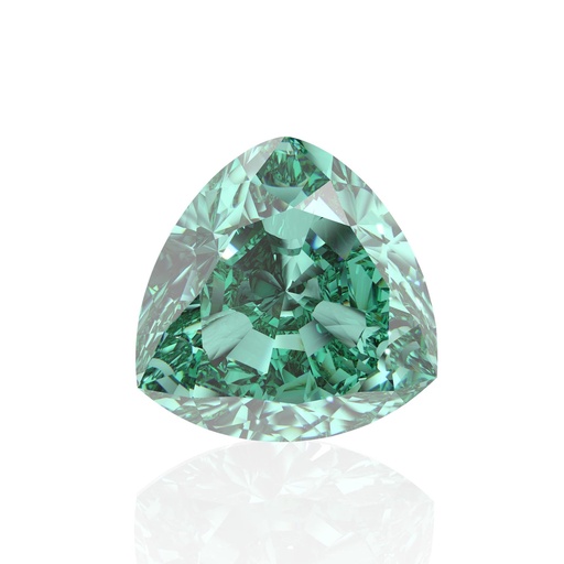 Loose Moissanite Green Clean Trillion Cut 8.50 MM