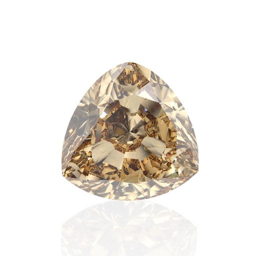 Loose Moissanite Brown Clean Trillion Cut 15.00 MM