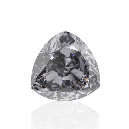 Loose Moissanite Grey Clean Trillion Cut 9.00 MM