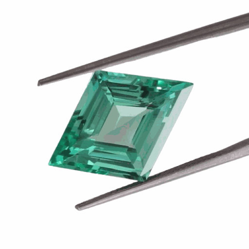 Loose Moissanite Green Clean Lozenge Cut 10.00 x 5.00 MM