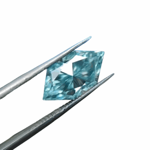 Loose Moissanite Blue Clean Dutch Marquise Cut 14.00 x 7.00 MM